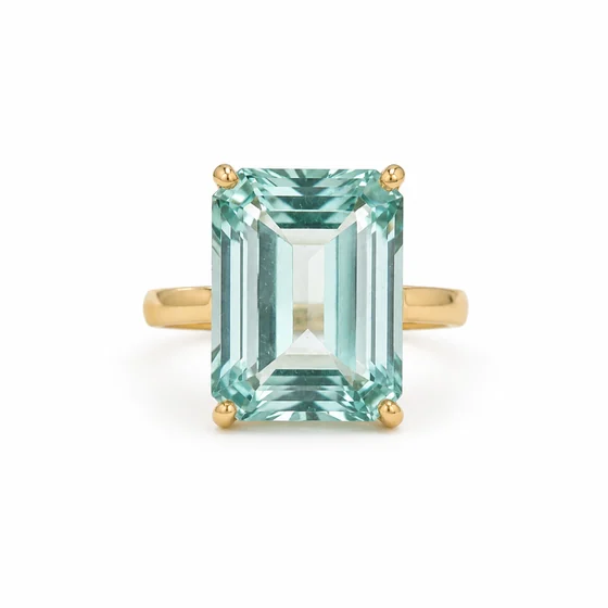 Aquamarine Oval Ring