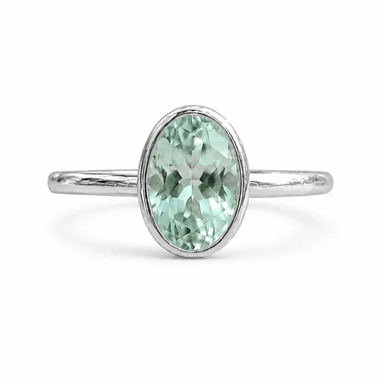 Green Bezel Ring