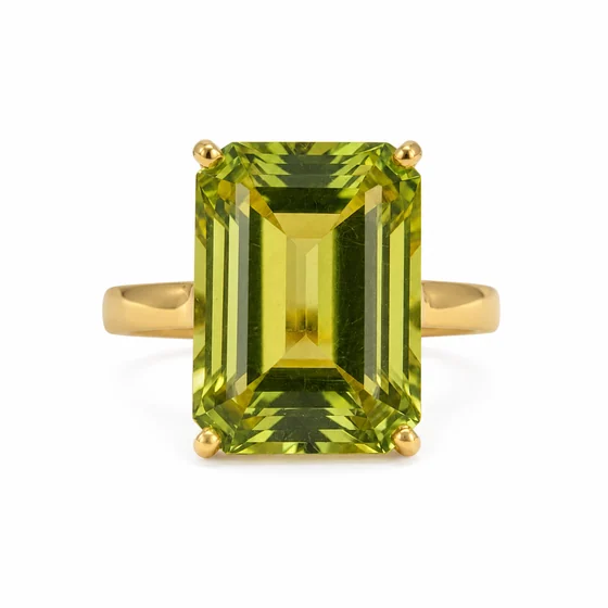 Peridot Oval Ring