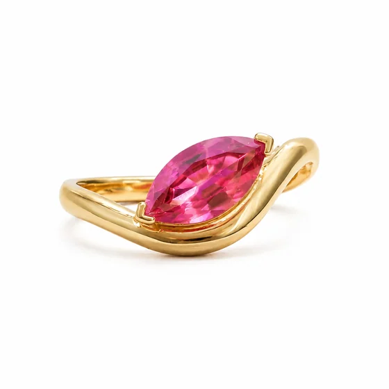 Pink Marquise Ring