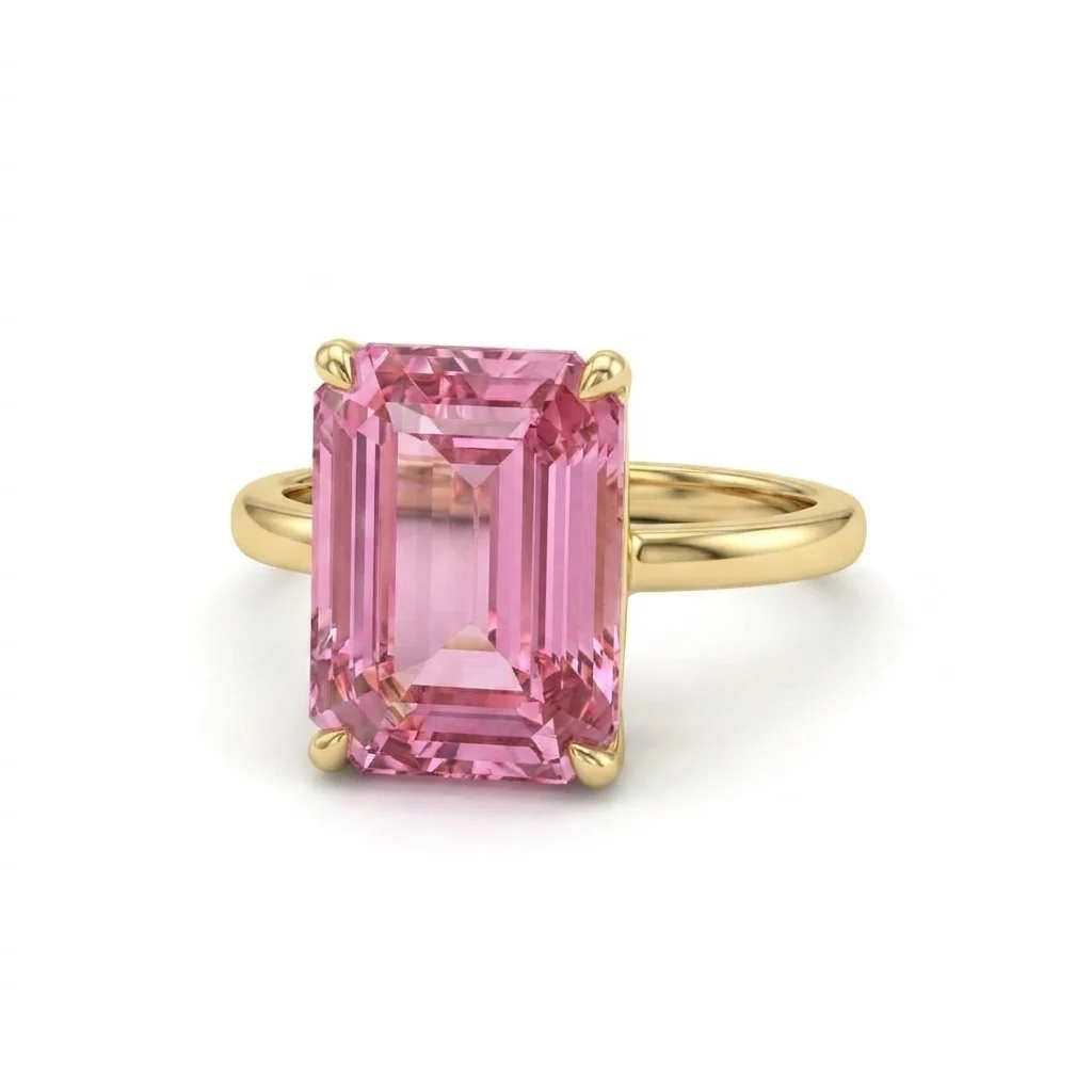 Pink October Birthstone Ring