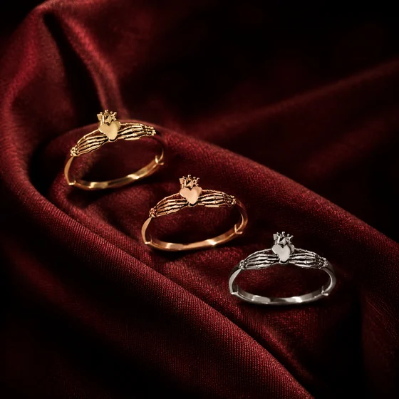 Skull Claddagh Ring
